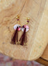 Boucles d'oreilles KORÉ - doré - terre de grenade