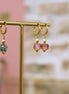 Boucles d'oreilles doré SENSIBILITÉ TOPAZE