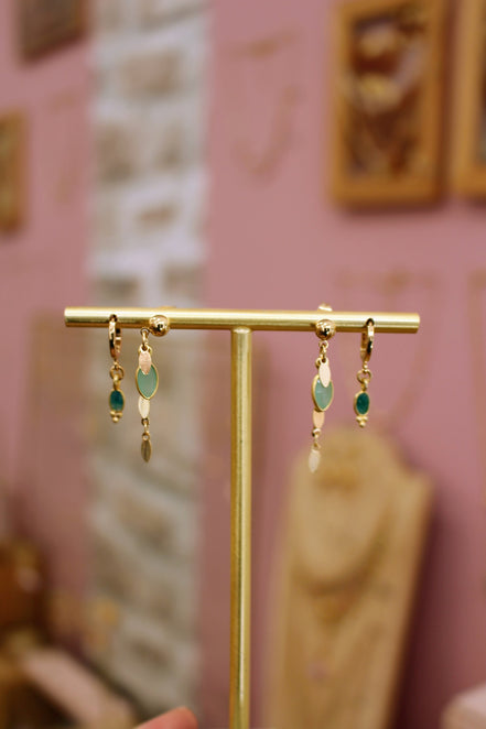 Boucles d'oreilles INDEPENDANTE plusieurs pierres disponibles