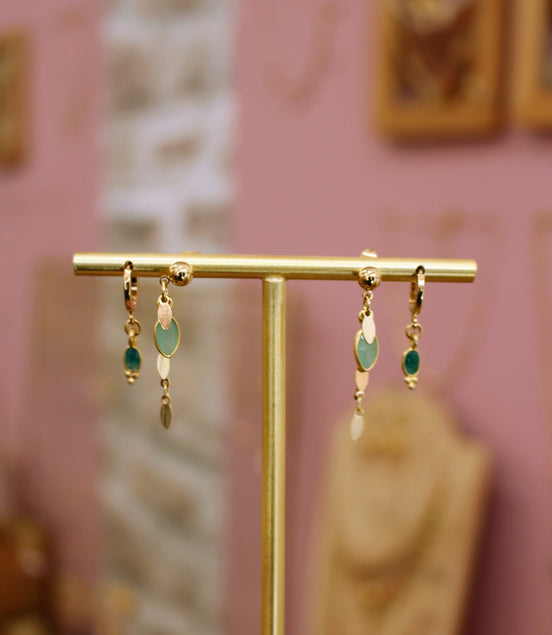 Boucles d'oreilles INDEPENDANTE plusieurs pierres disponibles