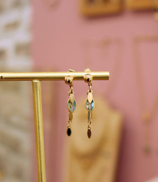 Boucles d'oreilles INDEPENDANTE plusieurs pierres disponibles