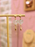 Boucles d'oreilles INFINI fluorite verte