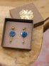 Boucles d'oreilles INFINI doré - apatite