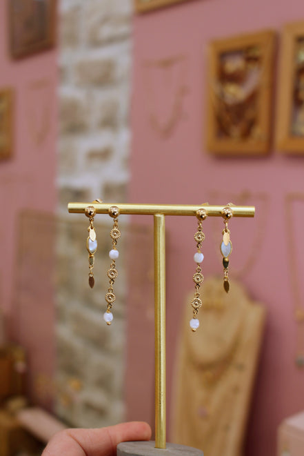 Boucles d'oreilles INDEPENDANTE plusieurs pierres disponibles