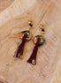 Boucles d'oreilles KORÉ doré - terre fauve