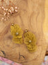 Boucles d'oreilles FLORÆ ocre minéral