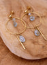 Boucles d'oreilles CRISTALLINE aigue marine
