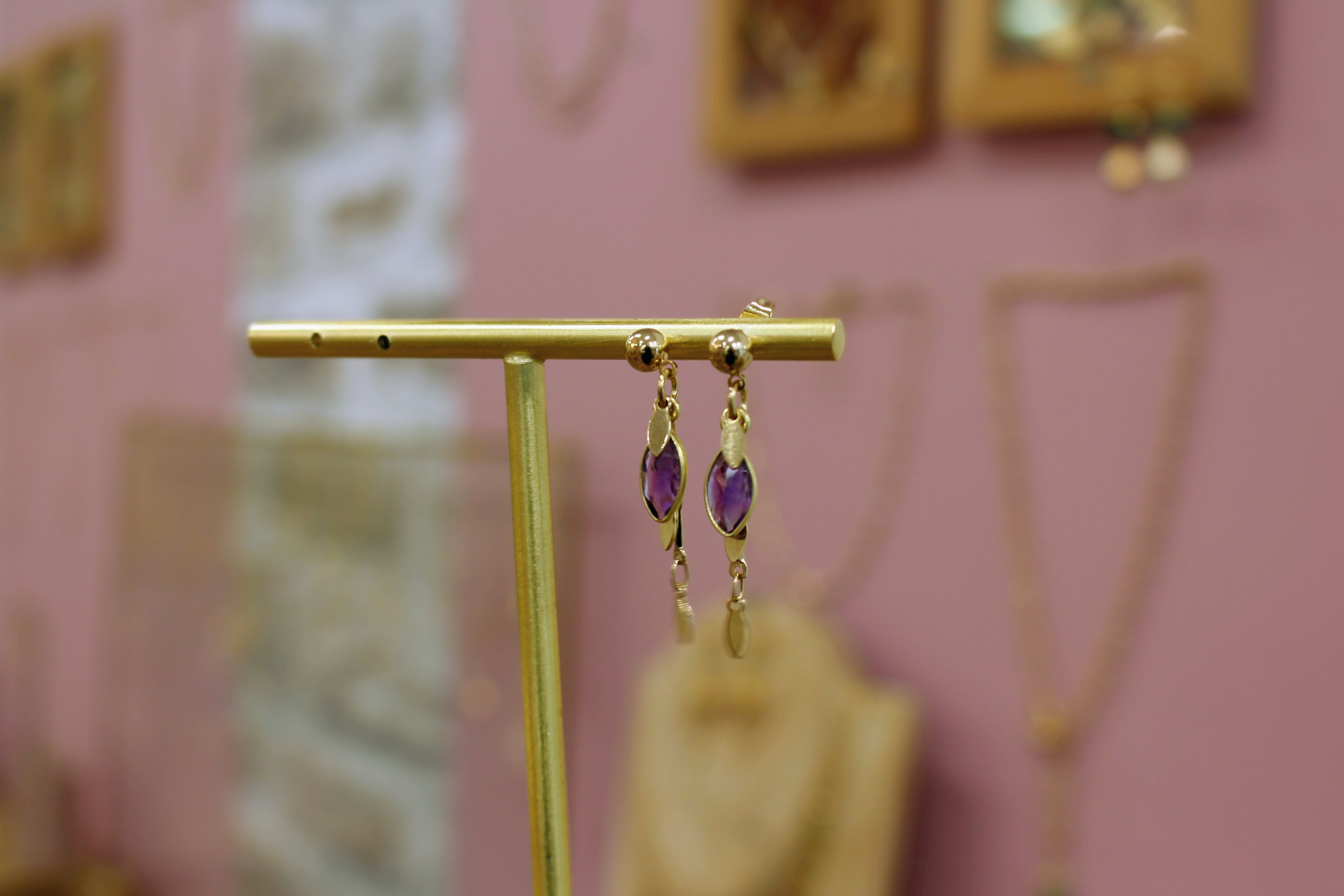 Boucles d'oreilles INDEPENDANTE plusieurs pierres disponibles