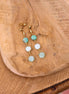 Boucles d'oreilles MERMAID chrysocolle ou béryls / morganites