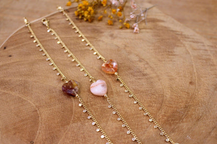 Bracelet INFINI quartz hématoïde