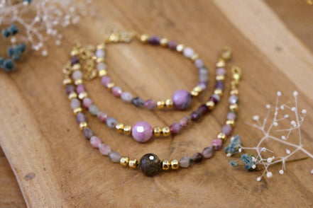 bijou femme bracelet doré femme tourmaline et saphir