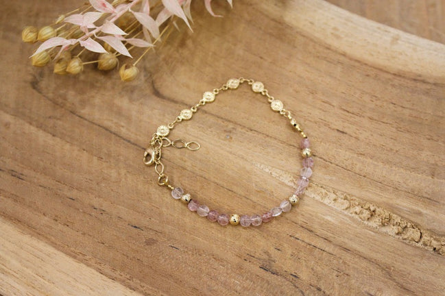 bracelet mood quartz fraise