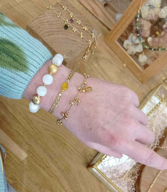 Bracelet NAMASTE pierre de lune