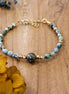 bracelet pierres naturelles jaspe africain et saphir
