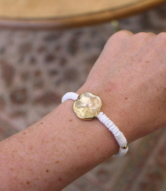 Bracelet ORGANIQUE nacre bénitier