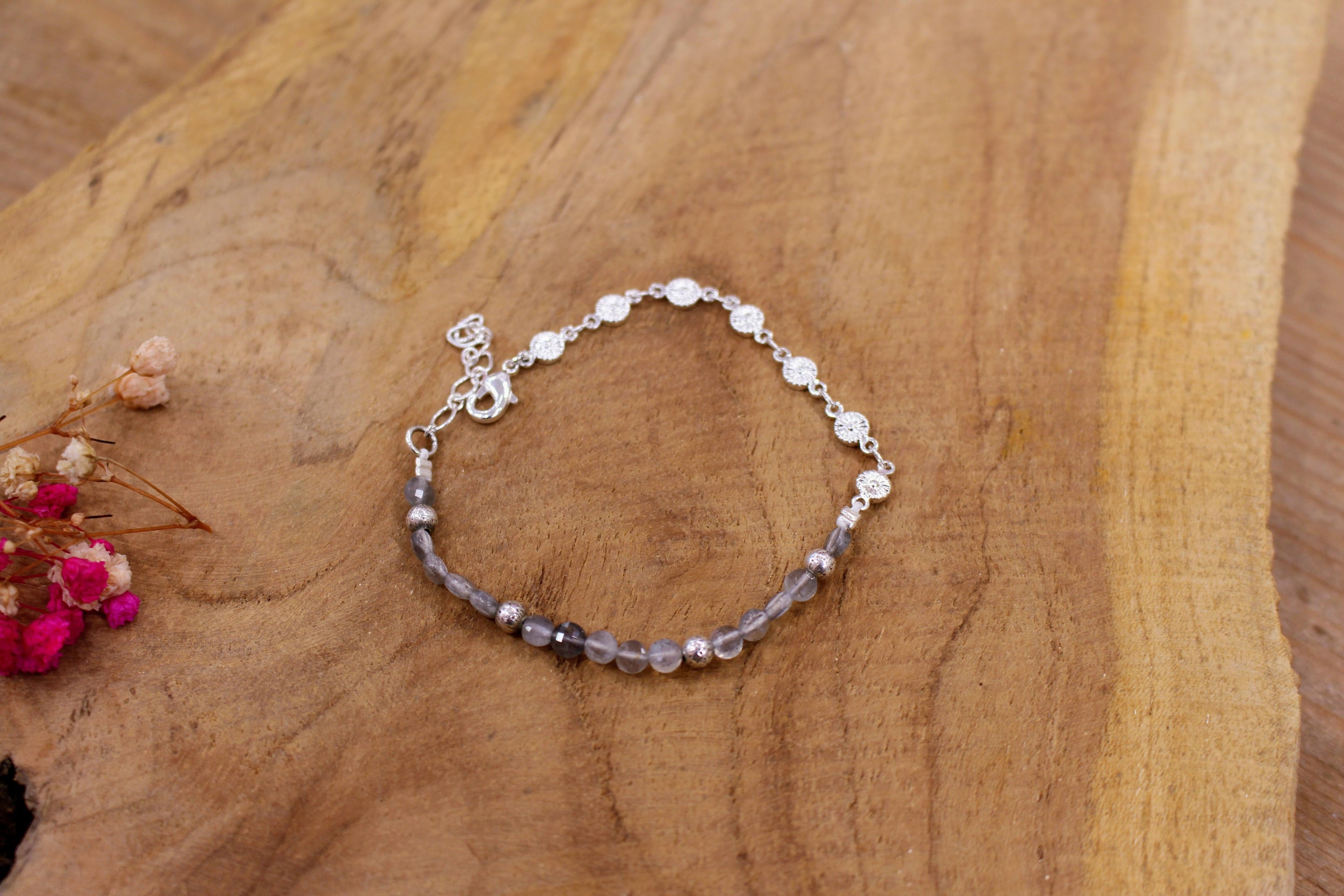 Bracelet MOOD argenté labradorite