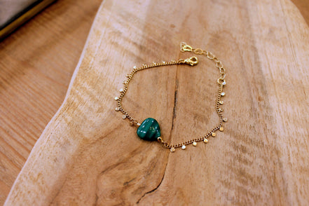 Bracelet INFINI malachite