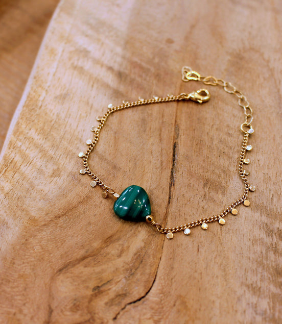 Bracelet INFINI malachite