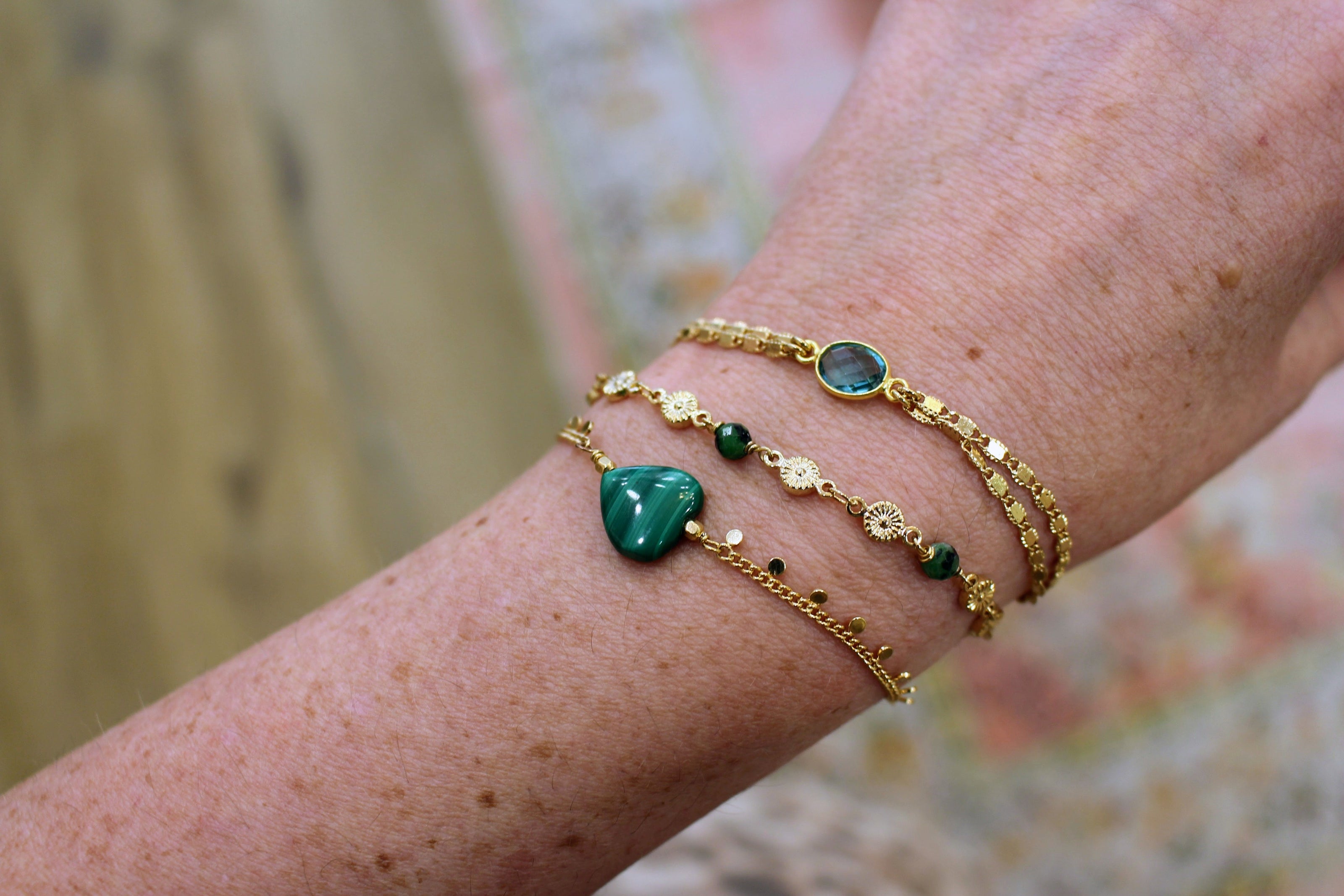 Bracelet INFINI malachite