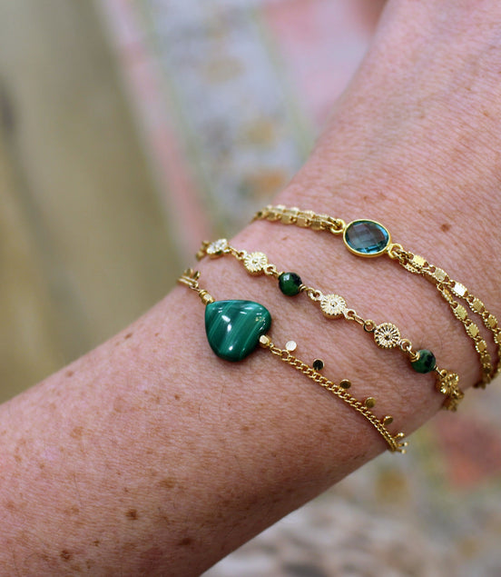Bracelet INFINI malachite