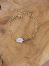 Bracelet doré SNOW cristal de roche