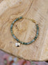 Bracelet JARDIN MYSTERIEUX doré - agate indienne