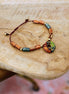 Bracelet ORIGINE HELLENIQUE terre fauve rouille et vert