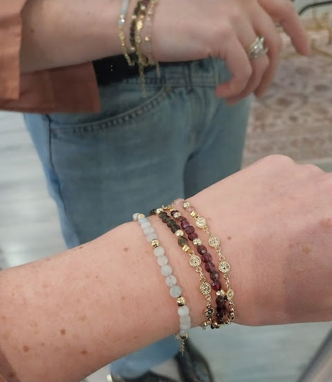 Bracelet MOOD quartz fraise