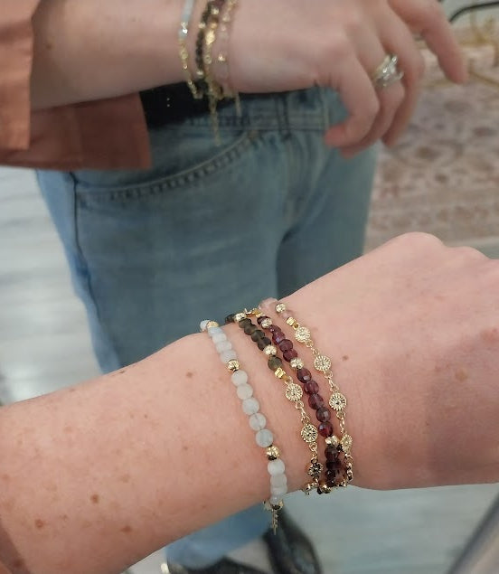 Bracelet MOOD quartz fraise