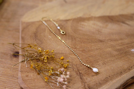 Chaine de dos amovible ELEGANCE perle d'eau douce