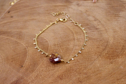 Bracelet INFINI quartz hématoïde