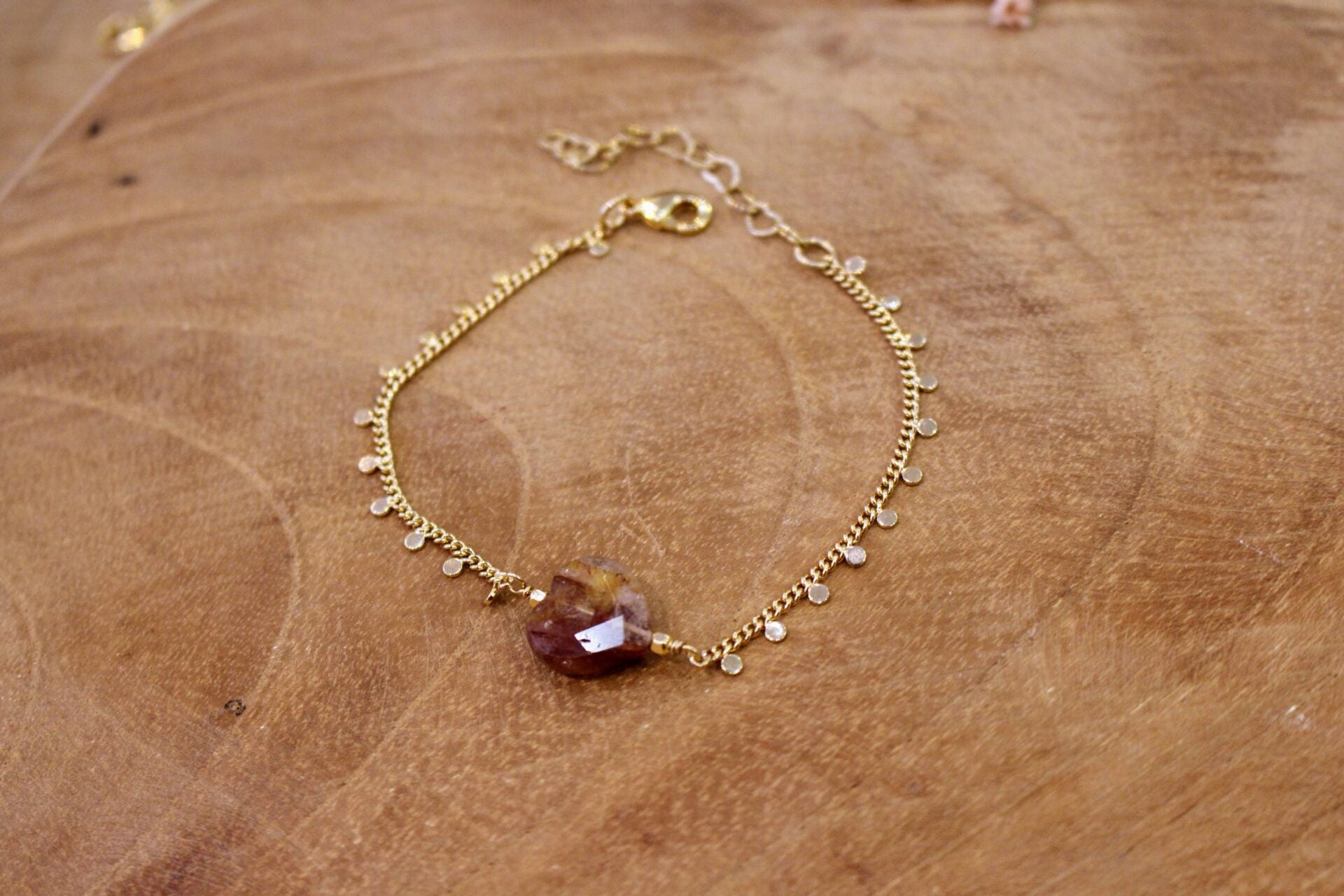 Bracelet INFINI quartz hématoïde