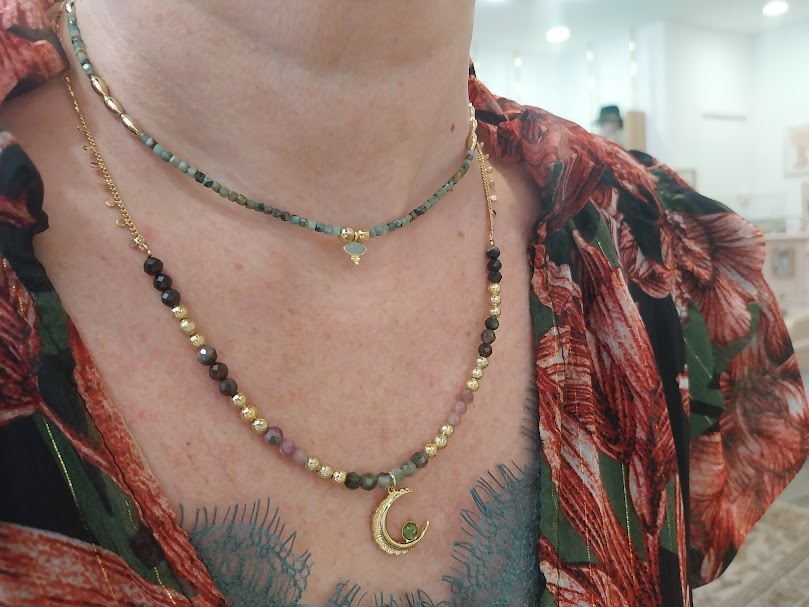 Collier CREATRICE tourmalines multicolore