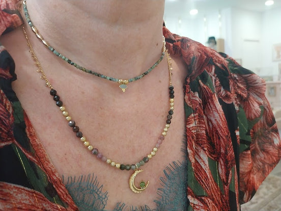 Collier CREATRICE tourmalines multicolore