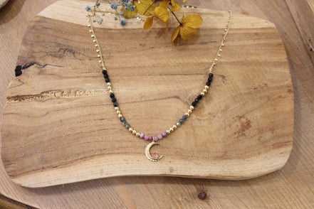 Collier CREATRICE tourmalines multicolore