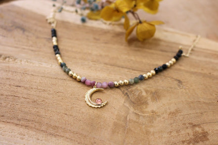 Collier CREATRICE tourmalines multicolore