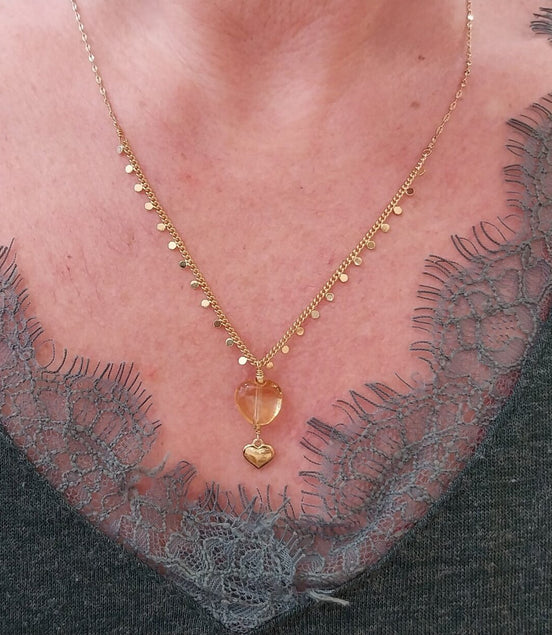 Collier INFINI citrine