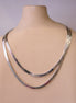 collier double rang argenté idée cadeau haute fantaisie