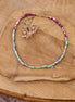 bijou perles de céramique rose et vert idée cadeau bijou artisanal