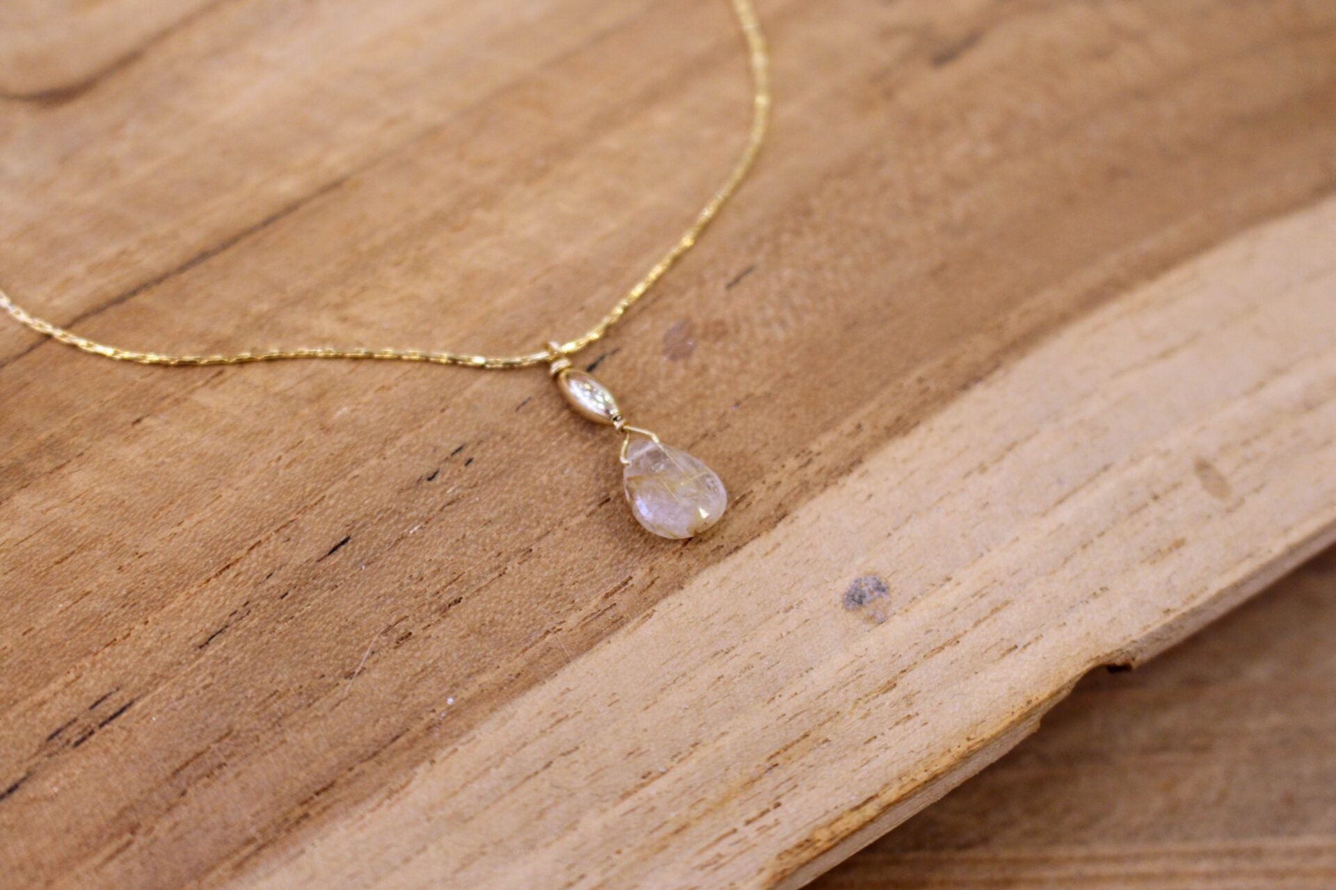 collier SIMPLICITE quartz rutile