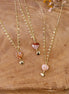 collier pendentif cœur en pierre naturelle rouge orange