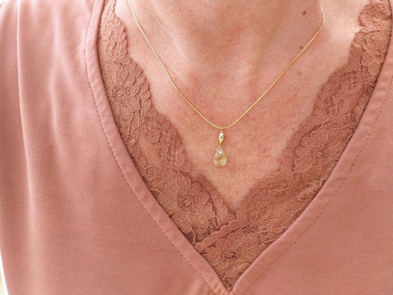 collier simplicité quartz rutile