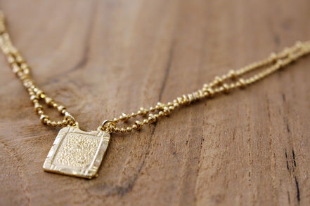 Collier TALISMAN doré