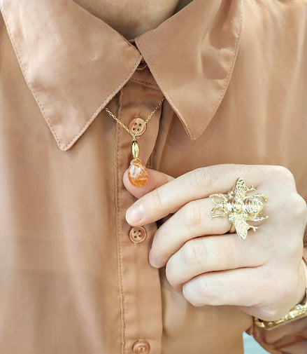 Collier TOUT SIMPLEMENT cornaline