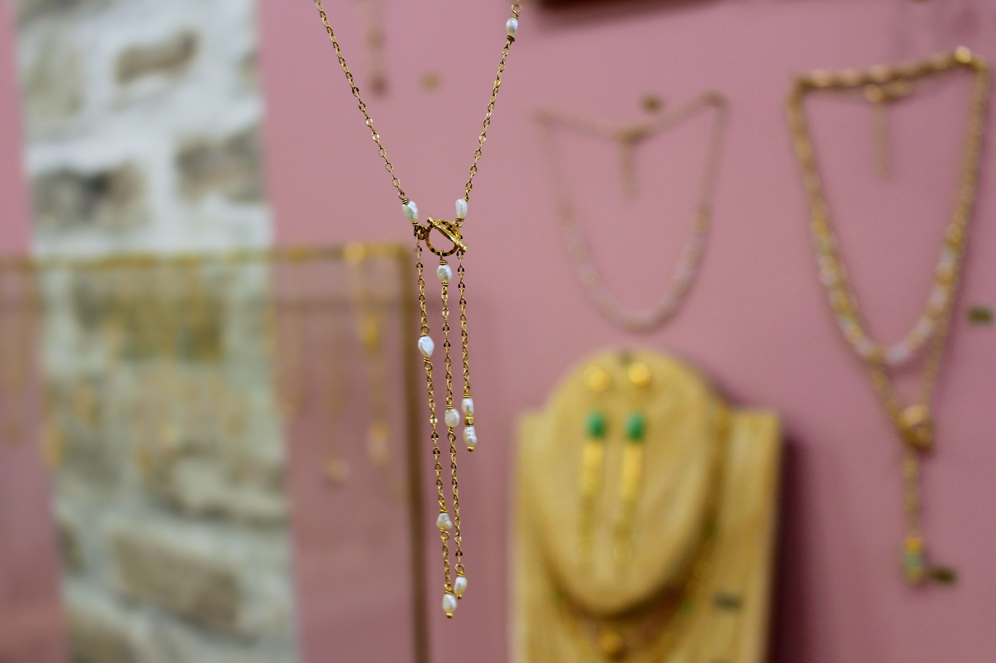 Collier CASCADE perles d'eau douce