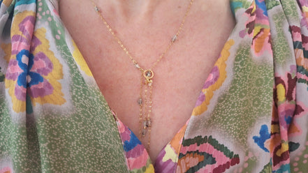 collier CASCADE diamant herkimer