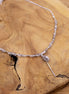 Collier NOCTIS argenté et quartz herkimer