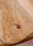 Collier double rang INSPIRATION sillimanite rose ( chaine plate et diamantée )