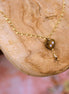 Collier INFINI doré - oeil de tigre