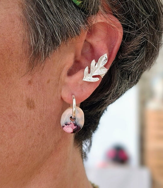 Boucles d'oreilles SHIFT ORIGINELLE argenté rose